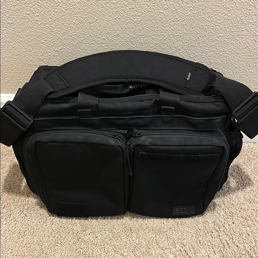 Gently Used 5.11 Tactical Black Messenger Bag Durable and Practical